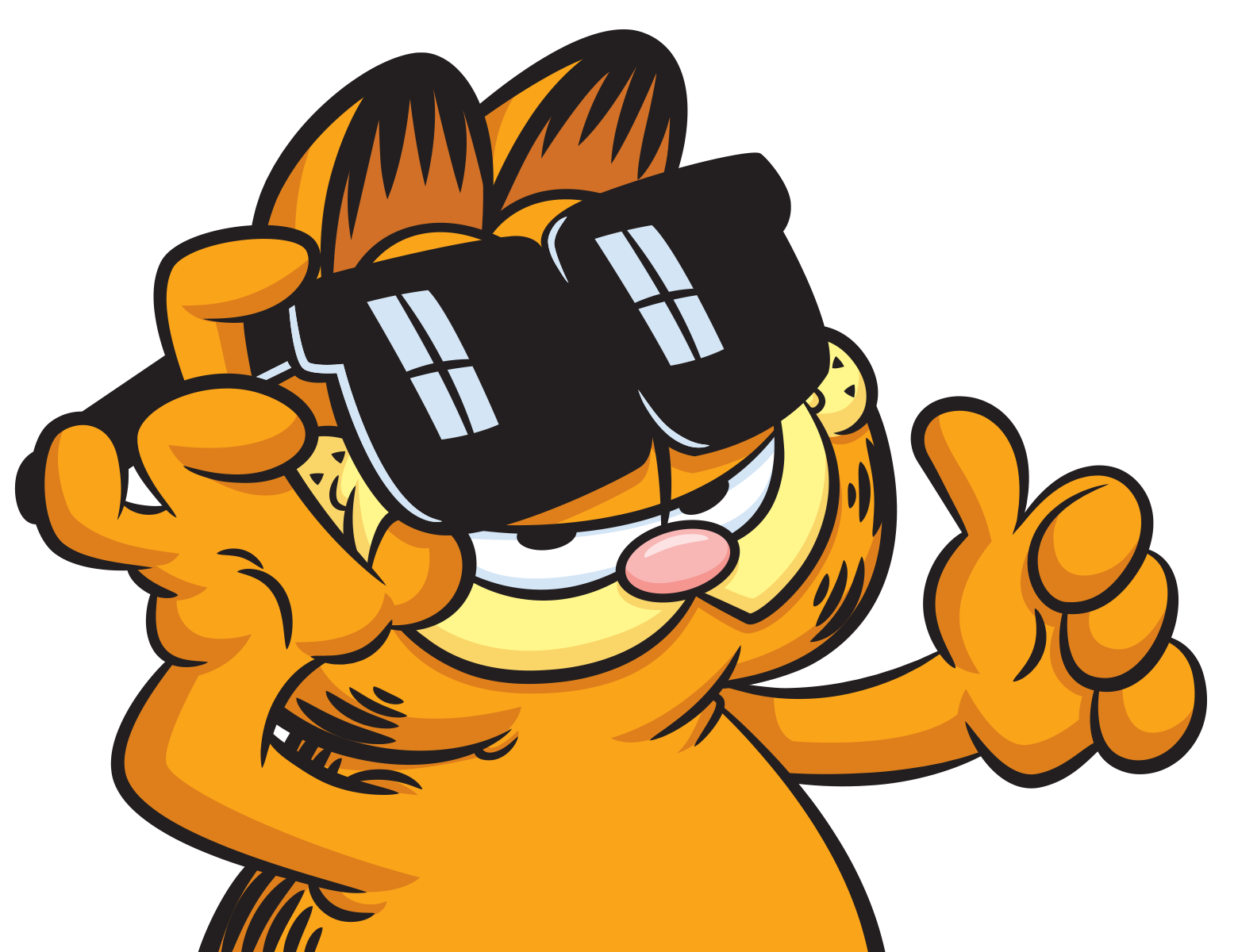 Garfield giving a thumbs up